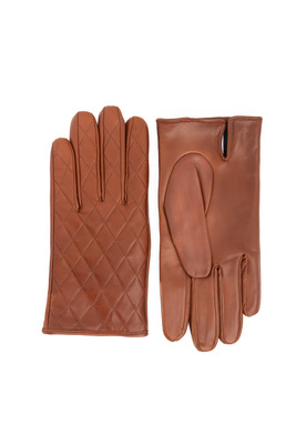 Prešívané kožené rukavice Z talianskej jahňatiny Prešívané kožené rukavice Z talianskej jahňatiny