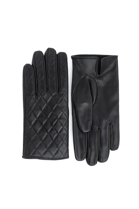 Prešívané kožené rukavice Z talianskej jahňatiny