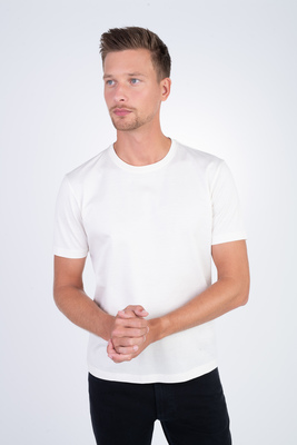 Bavlnené tričko V priliehavom strihu Bavlnené tričko V priliehavom strihu