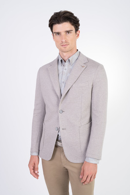 Jersey bavlnené sako V priliehavom strihu Jersey bavlnené sako V priliehavom strihu