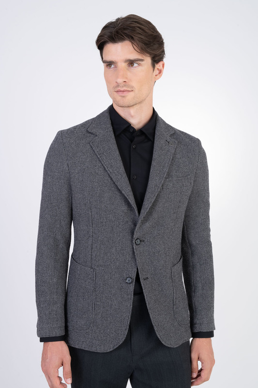 Jersey vlnené sako V priliehavom strihu