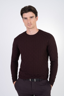 Bavlnený sveter s hodvábom V pohodlnom strihu