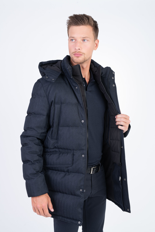 Zimná prešívaná bunda V pohodlnom strihu
