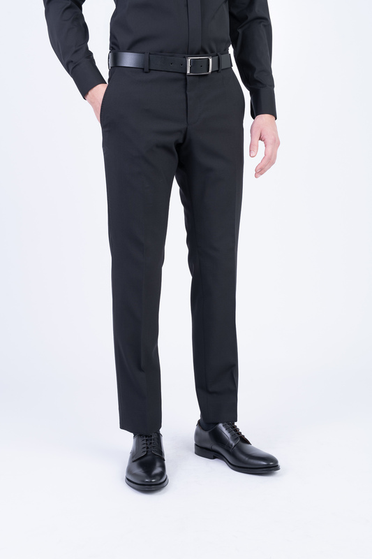 Čierne strečové nohavice V pohodlnom strihu