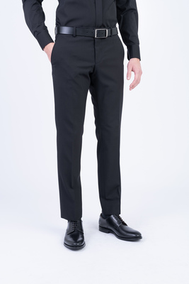 Čierne strečové nohavice V pohodlnom strihu