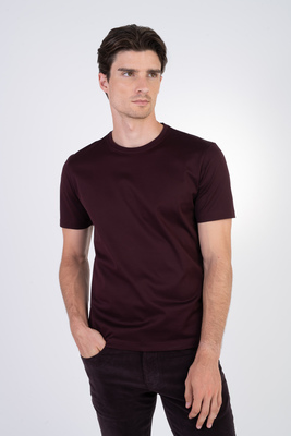 Bavlnené tričko V priliehavom strihu Bavlnené tričko V priliehavom strihu