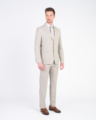 Vlnený houndstooth oblek V pohodlnom strihu