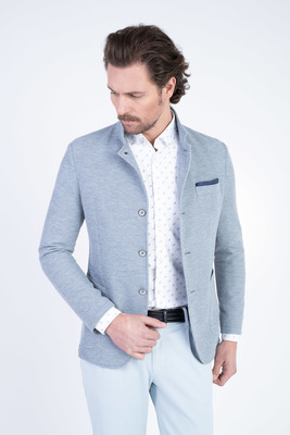 Jersey sako so stojačikom V priliehavom strihu